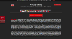 Desktop Screenshot of notizie-ultime.it